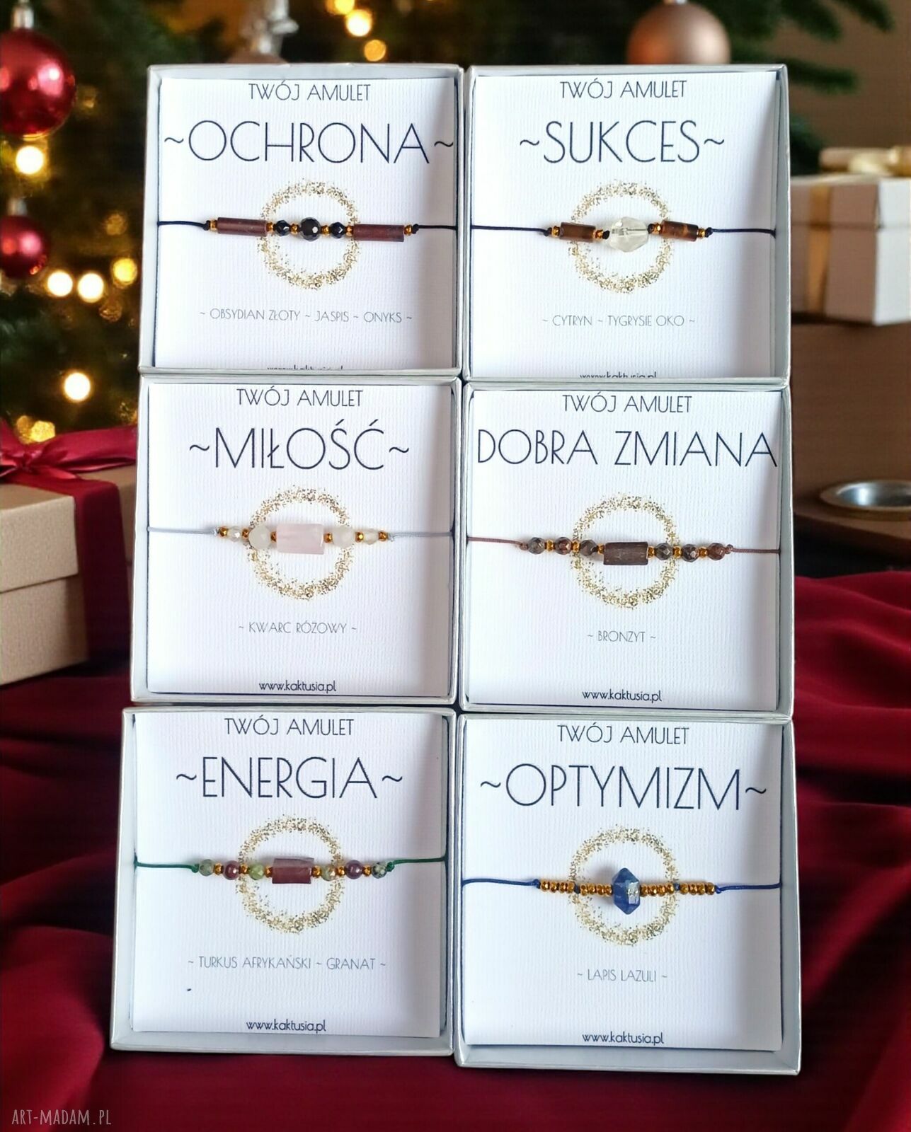 Amulet Oczyszczenie - świąteczne pudełko i kryształ górski