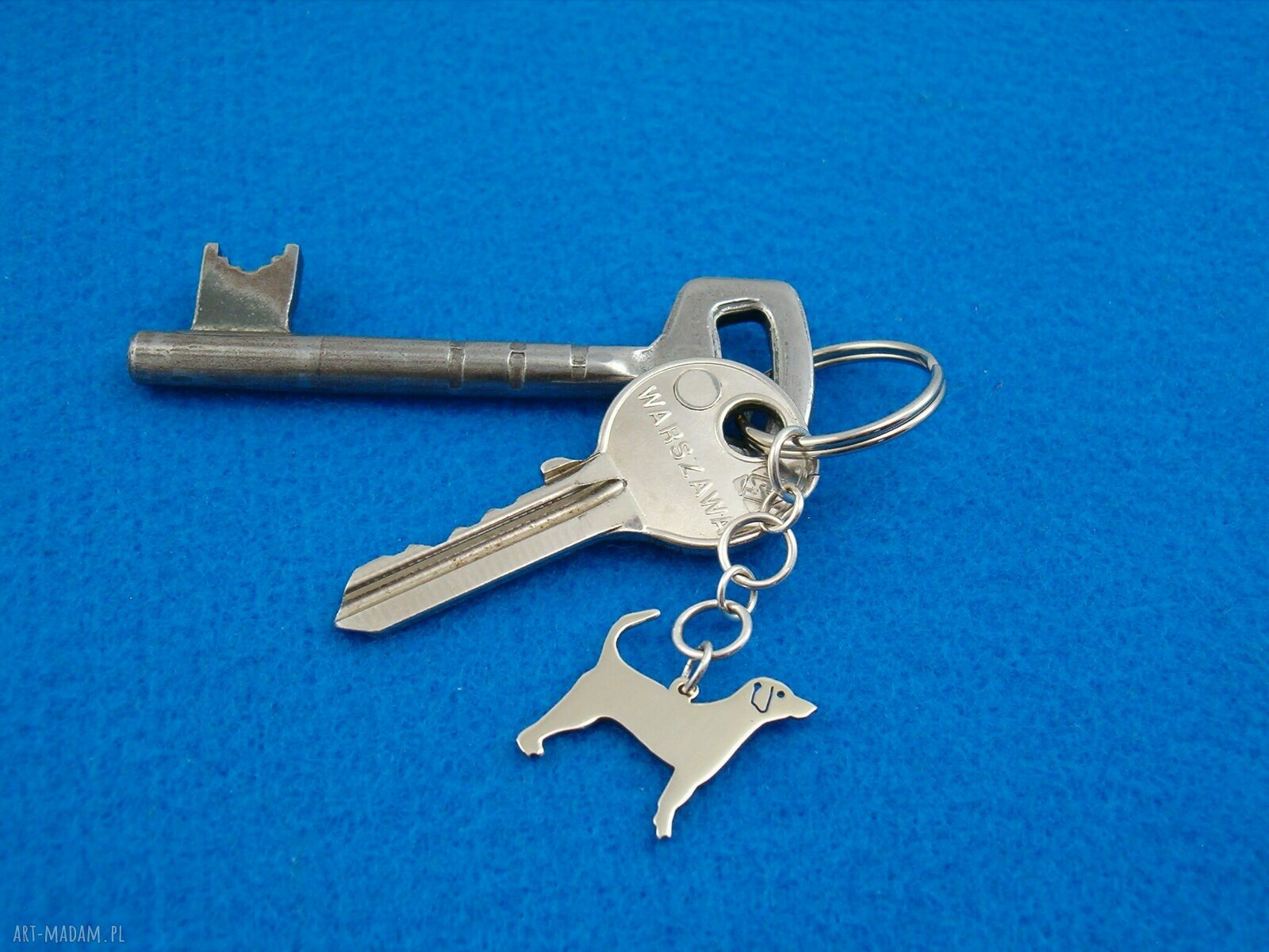 Brelok Angielski Foxhound w srebrze próby