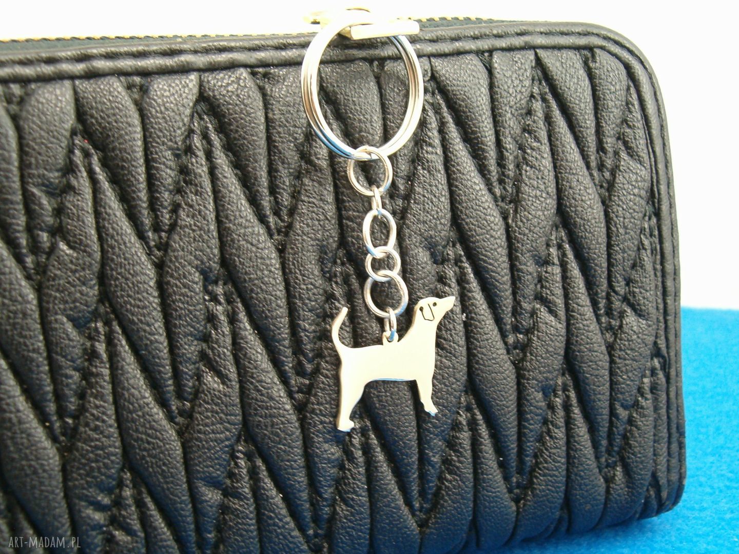 Brelok Angielski Foxhound w srebrze próby