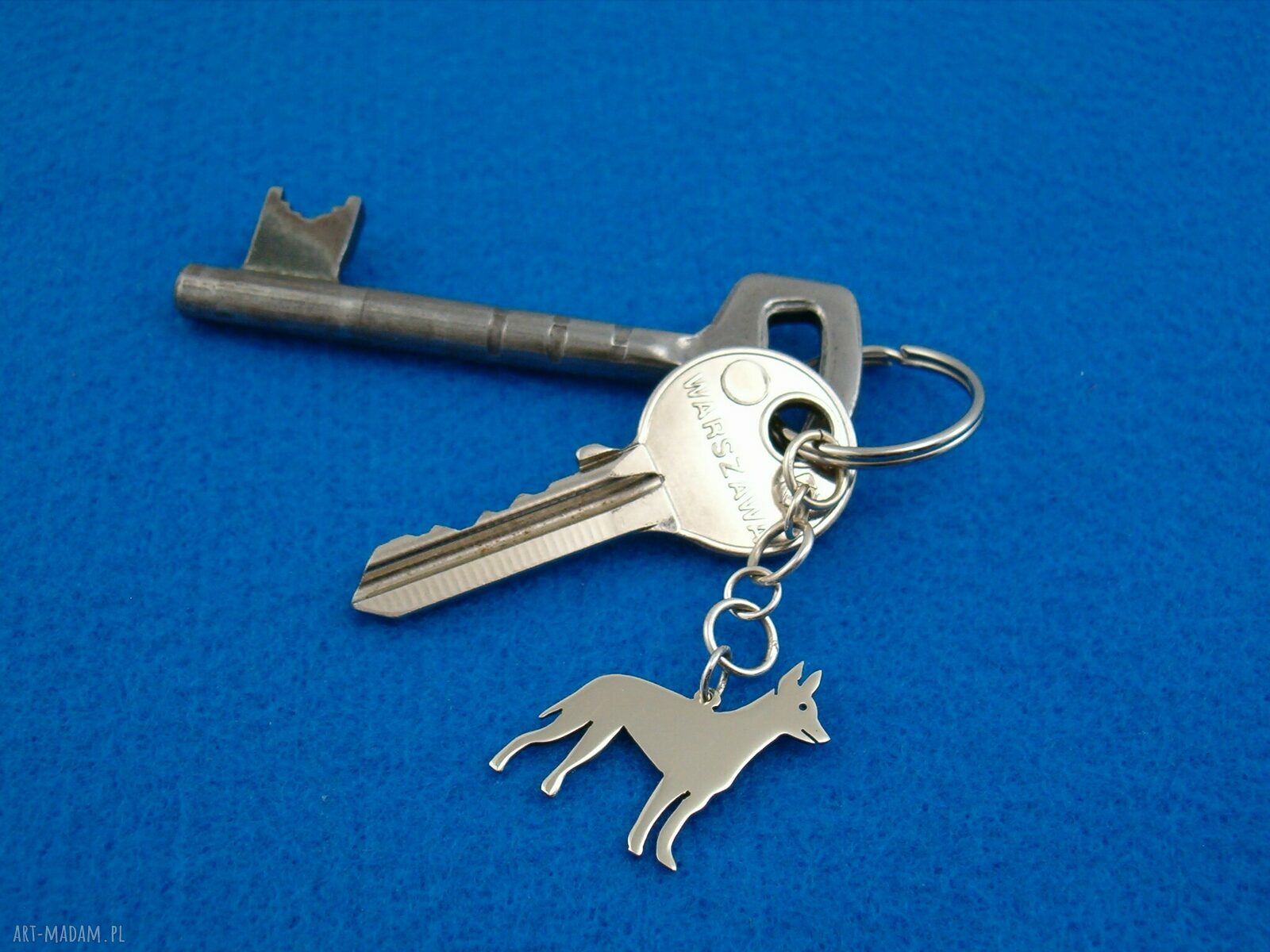 Toy Terrier angielski - brelok z psem ze srebra 925 (nr 83)