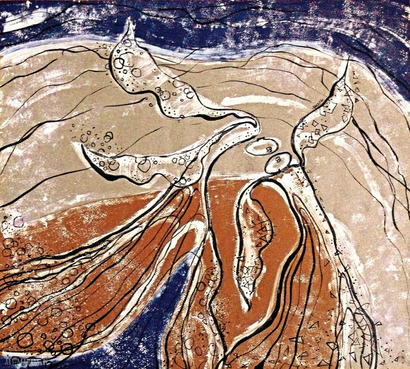 Anielski szept - obraz anioł na płótnie Canvas
