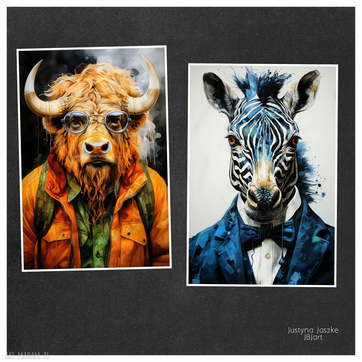 Animalia - zestaw 9 grafik w rozmiarze 13x18 cm