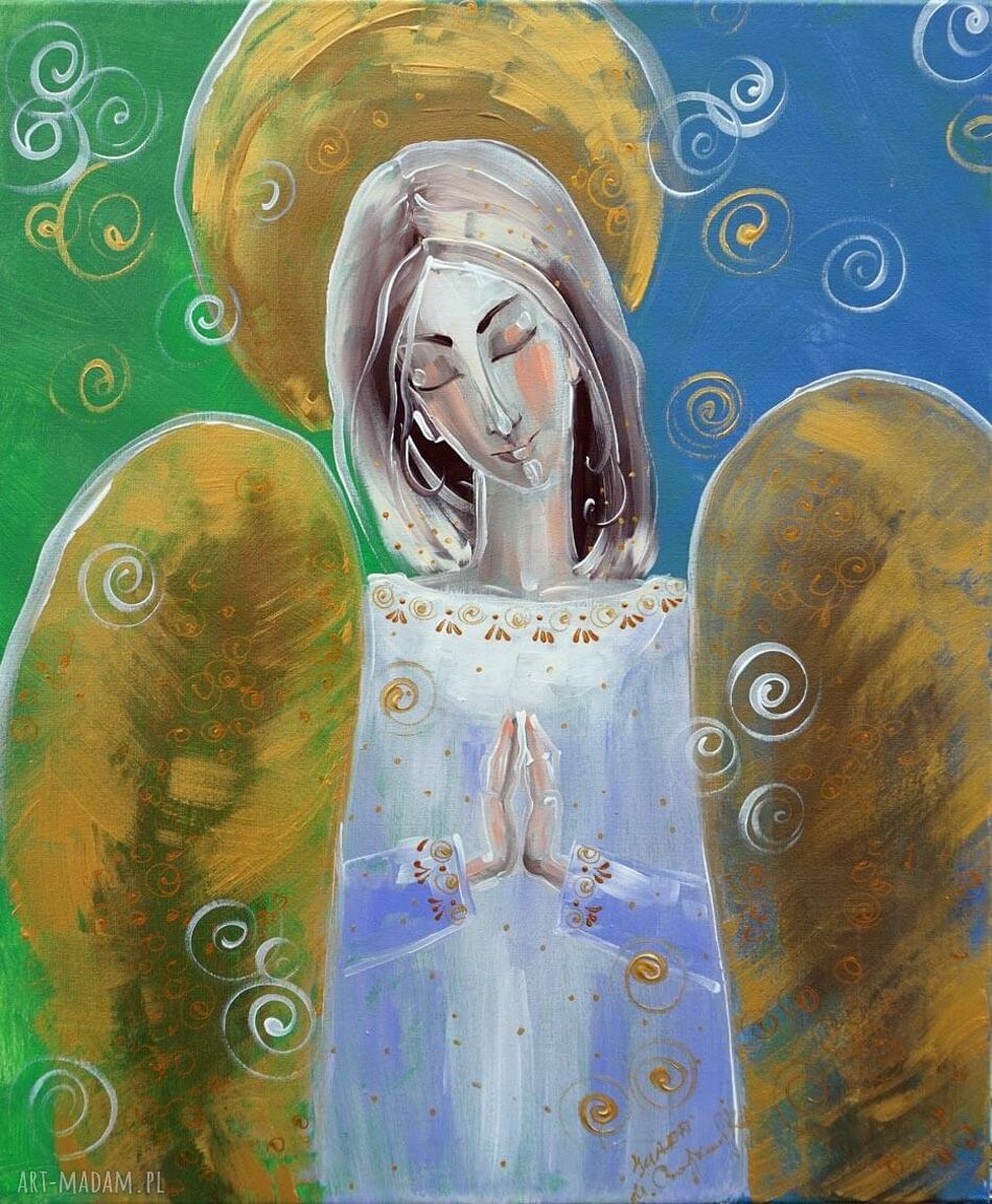 Anioł 2 - giclee na płótnie canvas (obraz do domu i na prezent)
