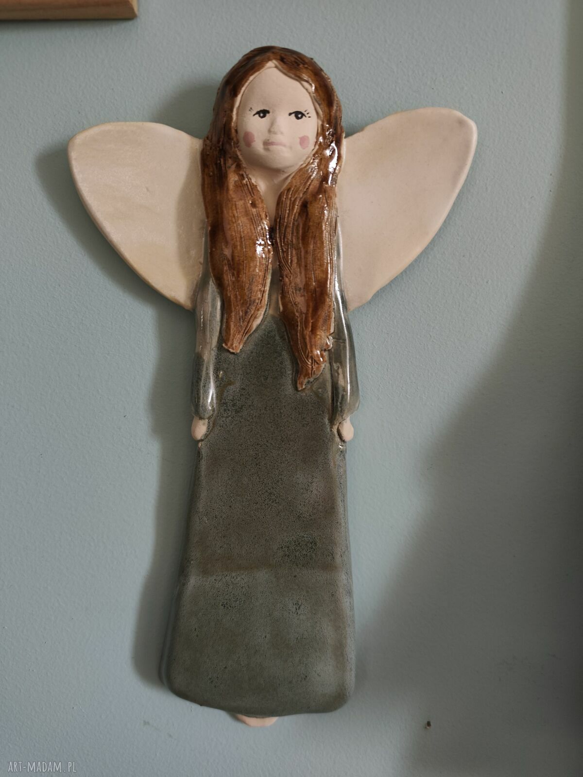 Anioł ceramiczny na Boże Narodzenie - 27 cm
