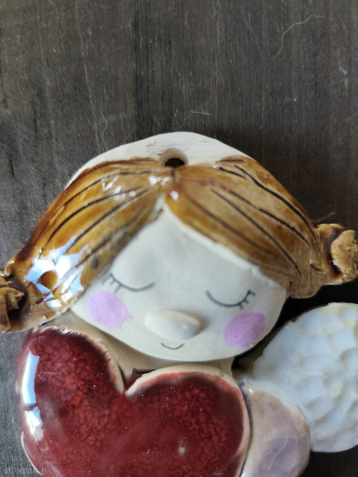 Anioł ceramiczny Wolna Chwila na chrzest i komunię