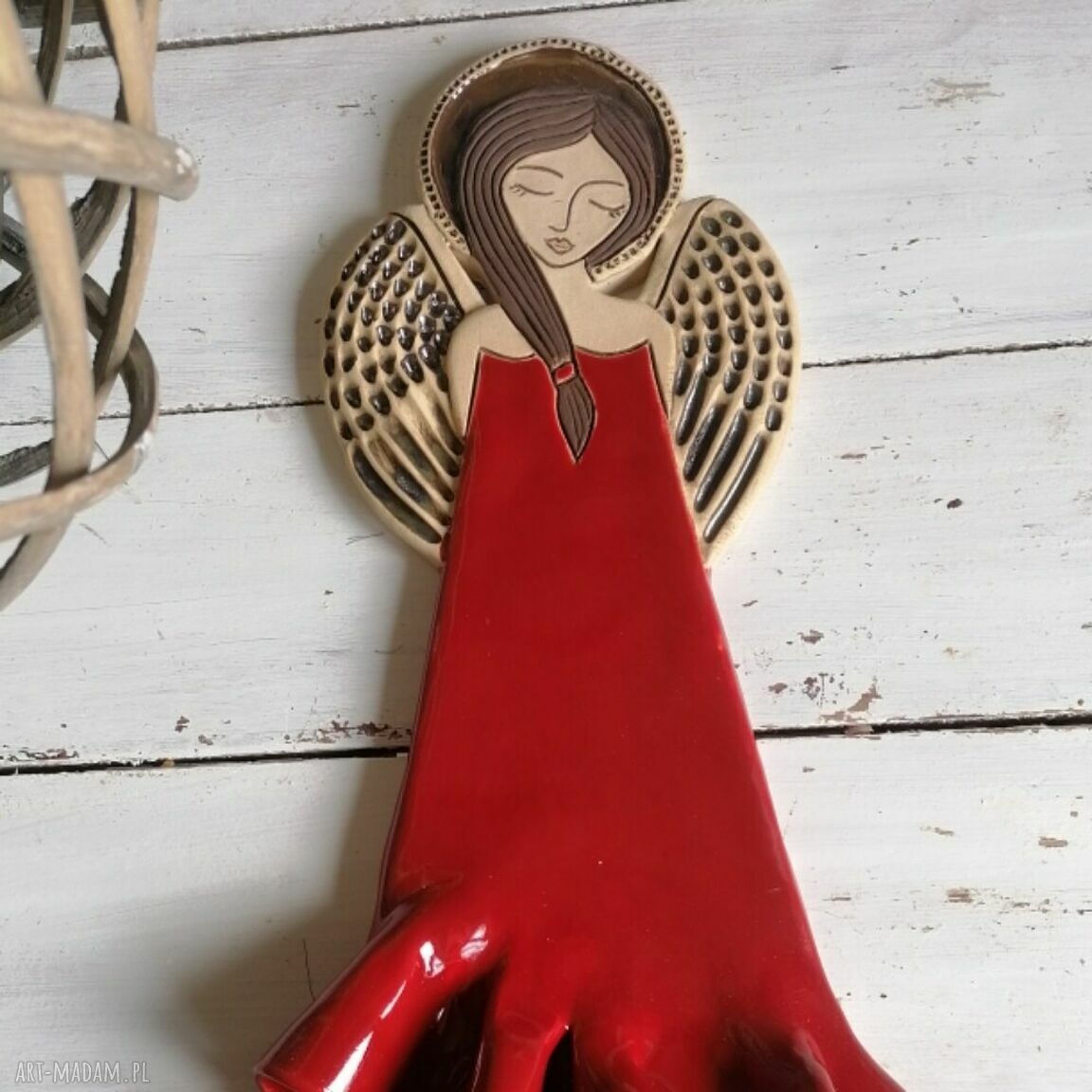 Anioł ceramiczny - Flamenco