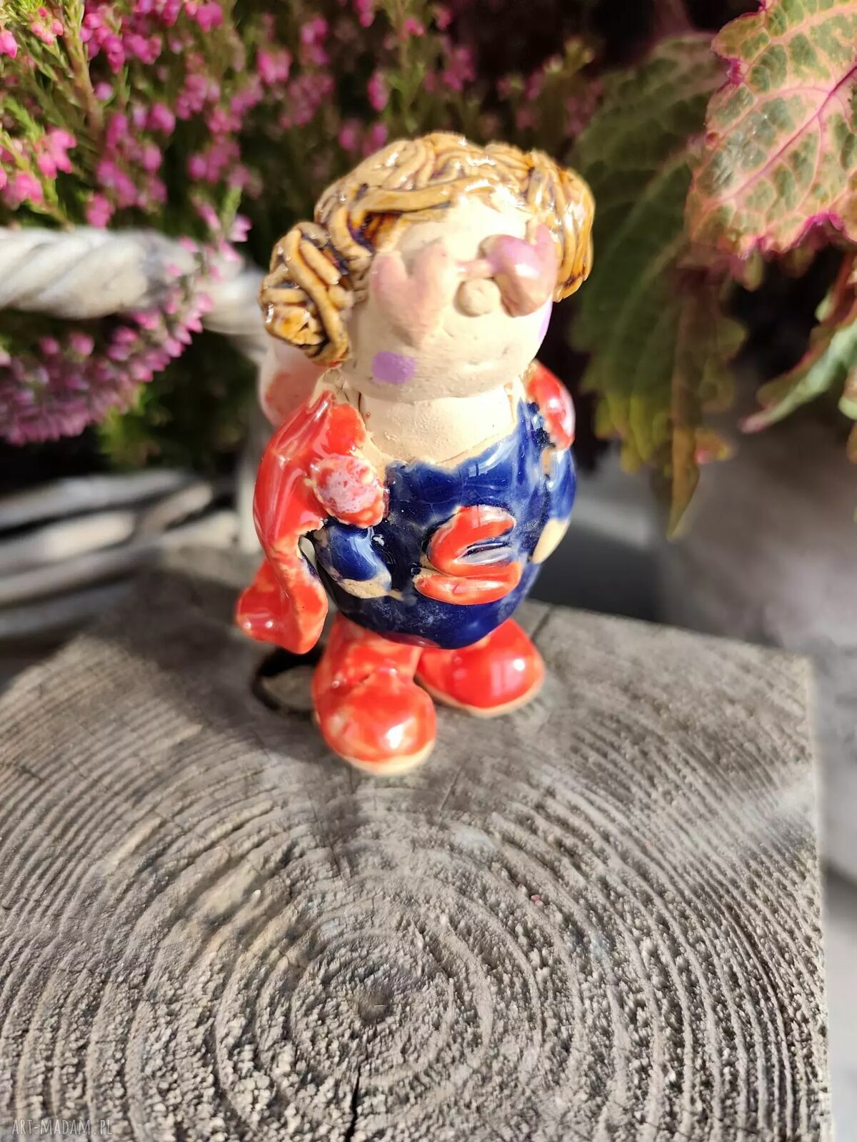 Kolorowy anioł ceramiczny do zadań specjalnych