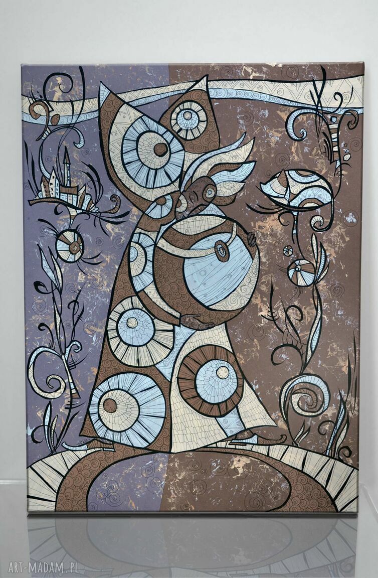 Anioł nocnych bajek - obraz giclee na płótnie Canvas