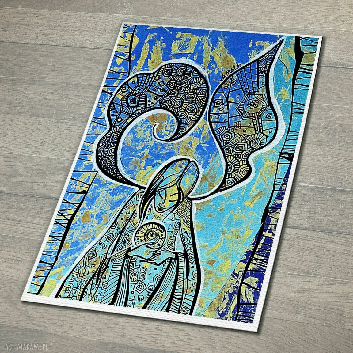 Anioł rozmawia z duszą - plakat na papierze satynowanym