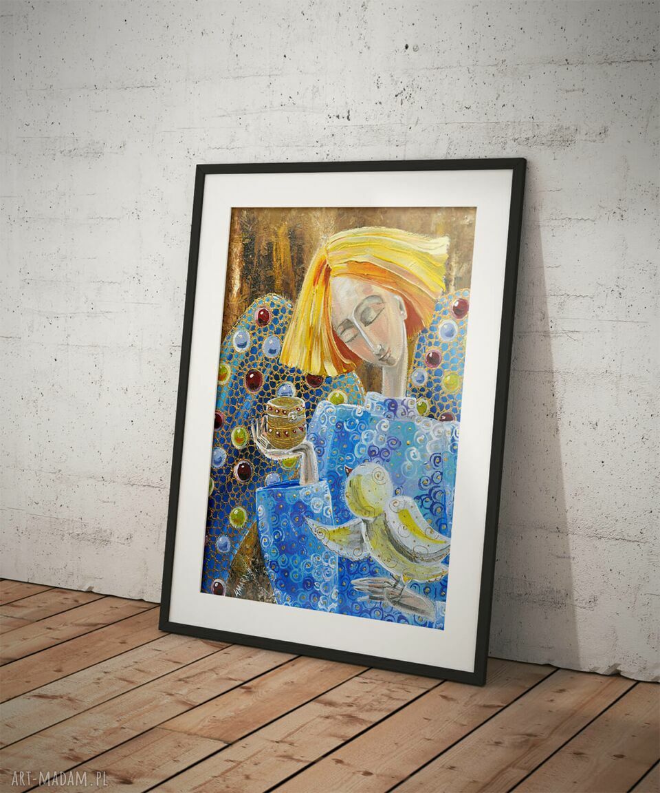 Anioł spełniający marzenia - plakat na satynowym papierze 200-220 g