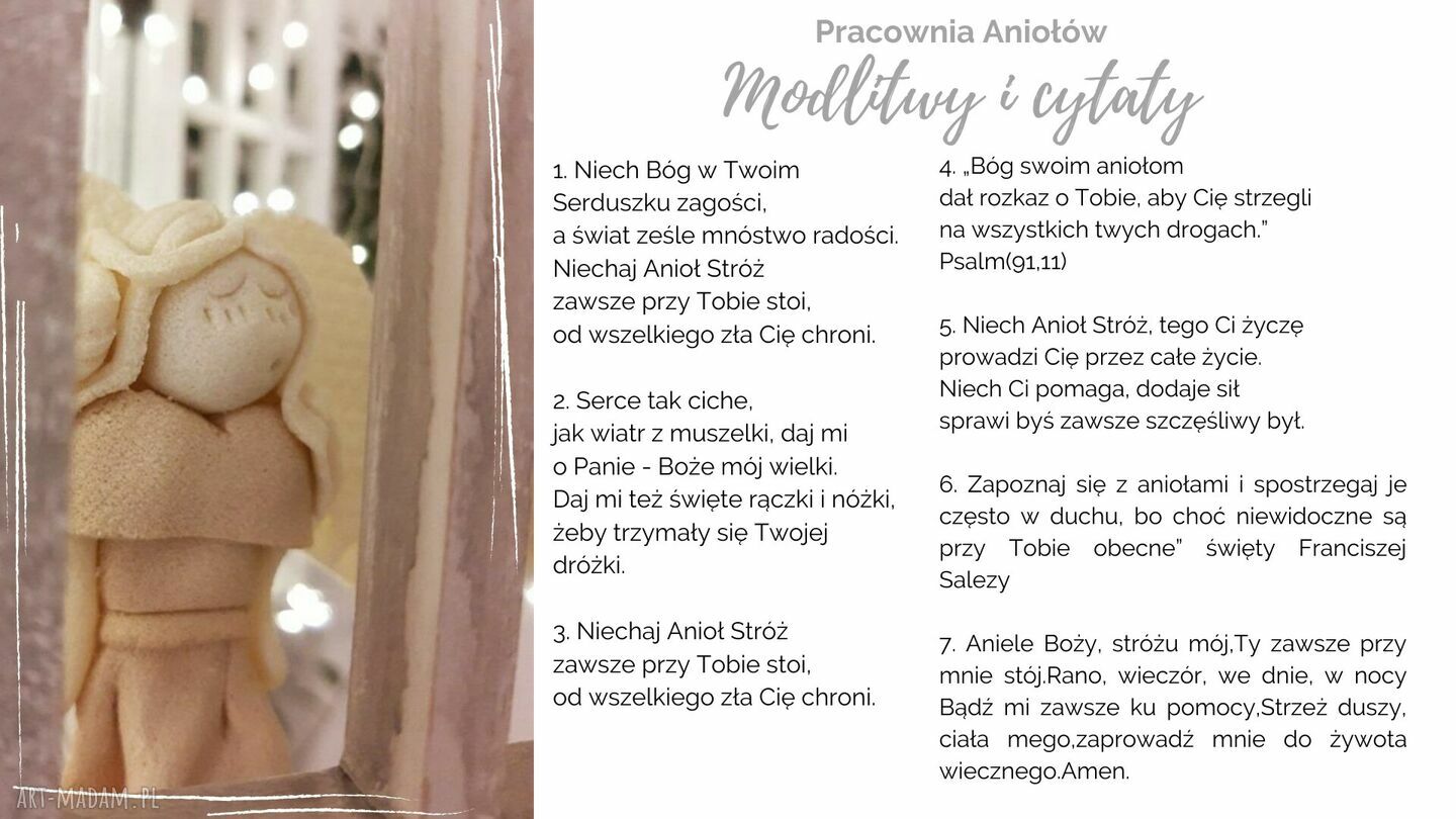Ramka z Aniołem Stróżem dobrego życia Sofia - ręcznie robiona płaskorzeźba Angel Style