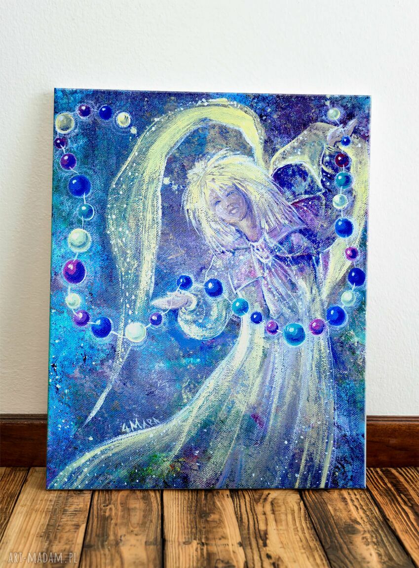Anioł Stróż. Korale życia - obraz giclee na płótnie canvas