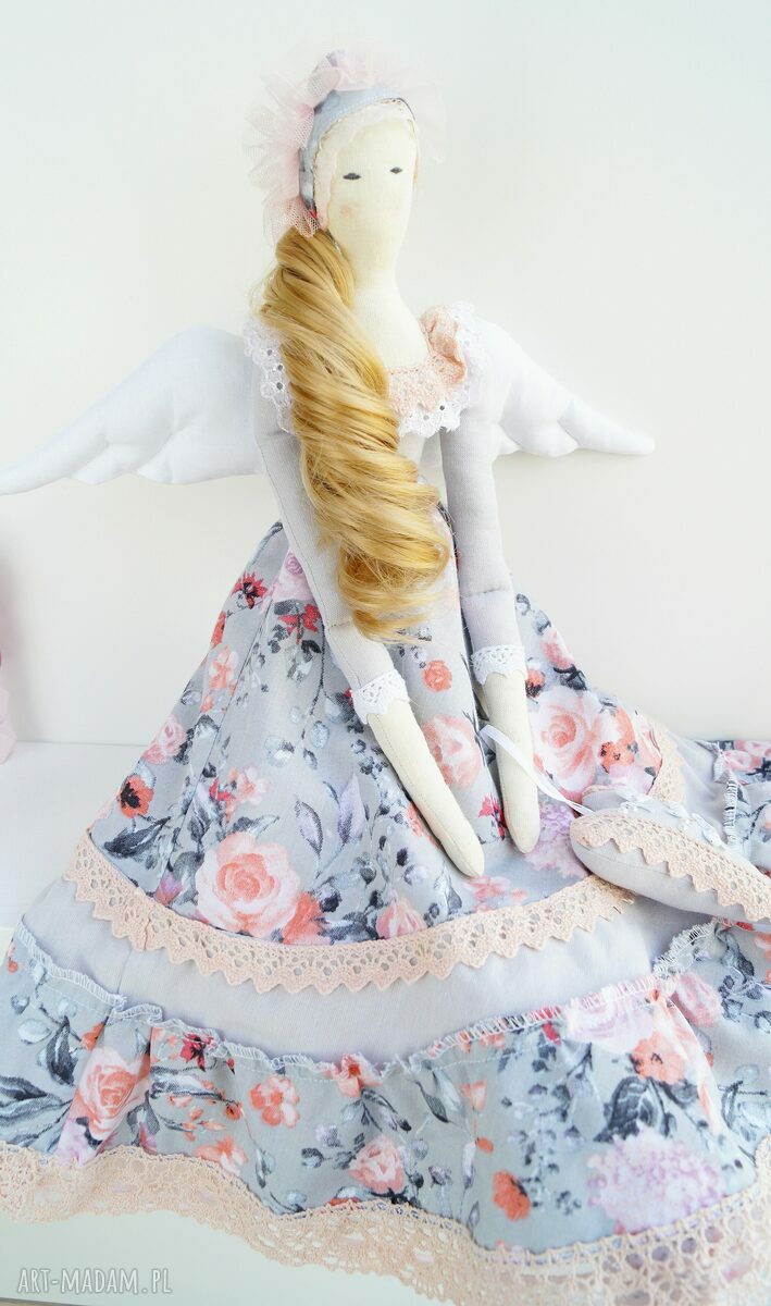 Anioł Tilda 60 cm - prezent na Komunię Świętą