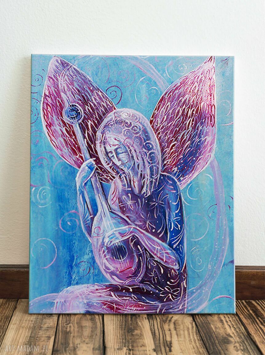 Anioł zapomnianych pieśni - obraz giclee na płótnie Canvas do Twojego domu