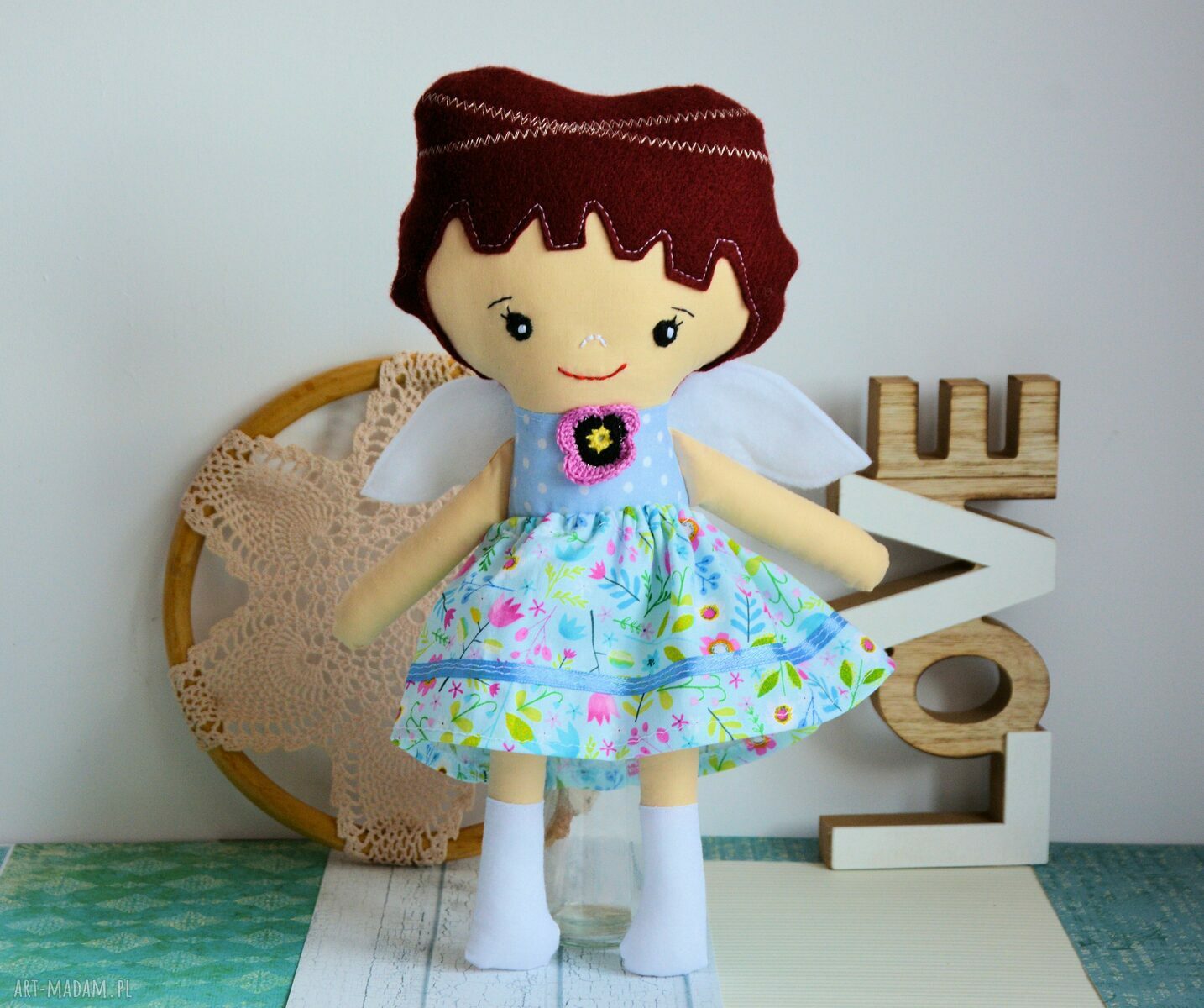 Aniołek stróż Alicja - lalka dla dziewczynki 35 cm