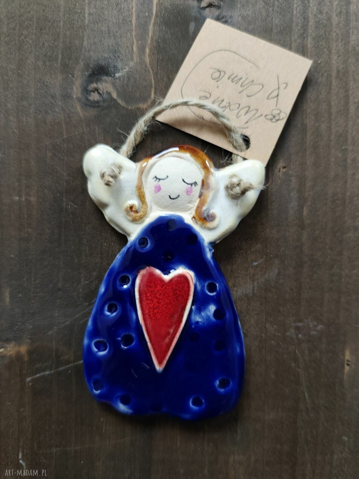 Aniołek ceramiczny - delikatna ozdoba domu i prezent od Wolna Chwila