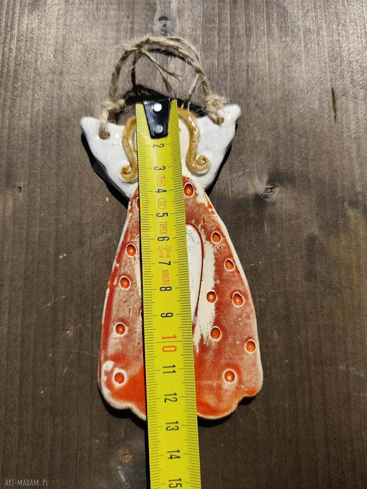 Aniołek ceramiczny na komunię i chrzest - Wolna Chwila