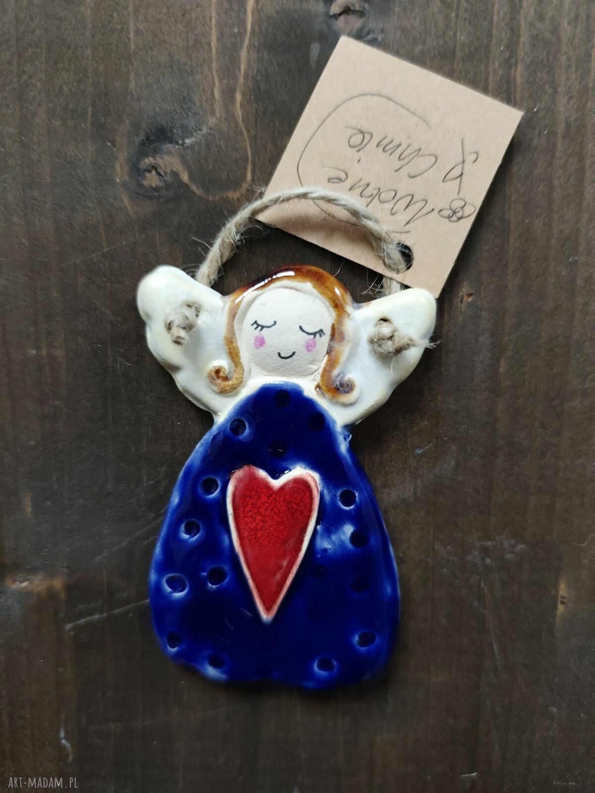 Aniołek ceramiczny - delikatna ozdoba domu i prezent od Wolna Chwila