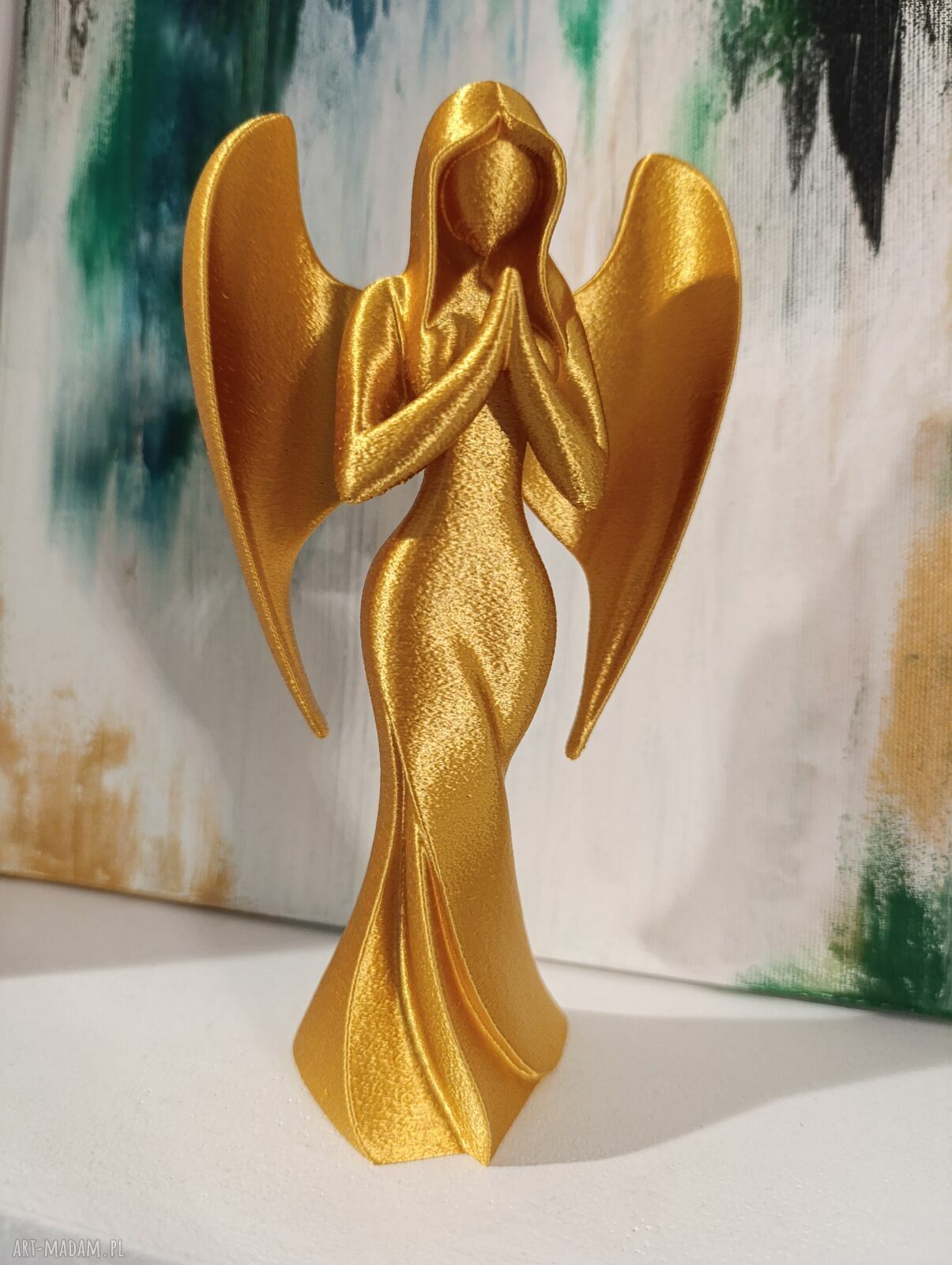 Anioł dekoracyjny 20 cm - druk 3D, nowoczesna ozdoba wnętrz