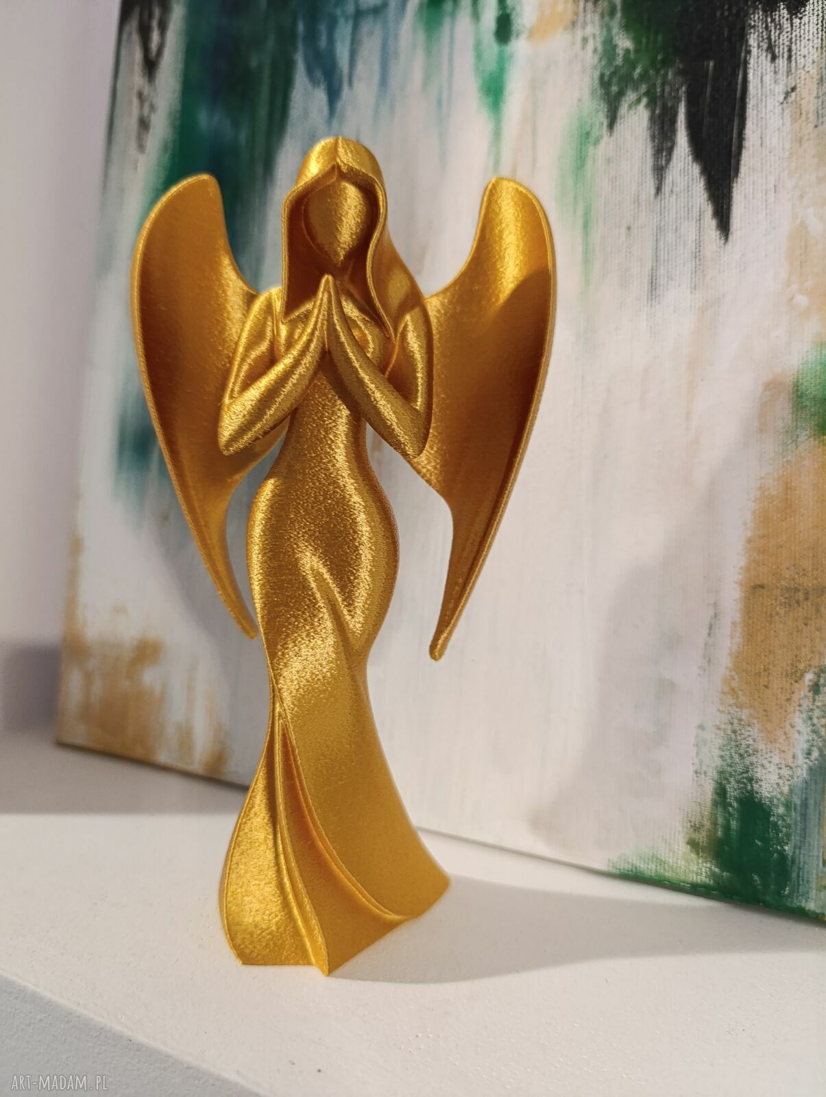 Anioł dekoracyjny 20 cm - druk 3D, nowoczesna ozdoba wnętrz