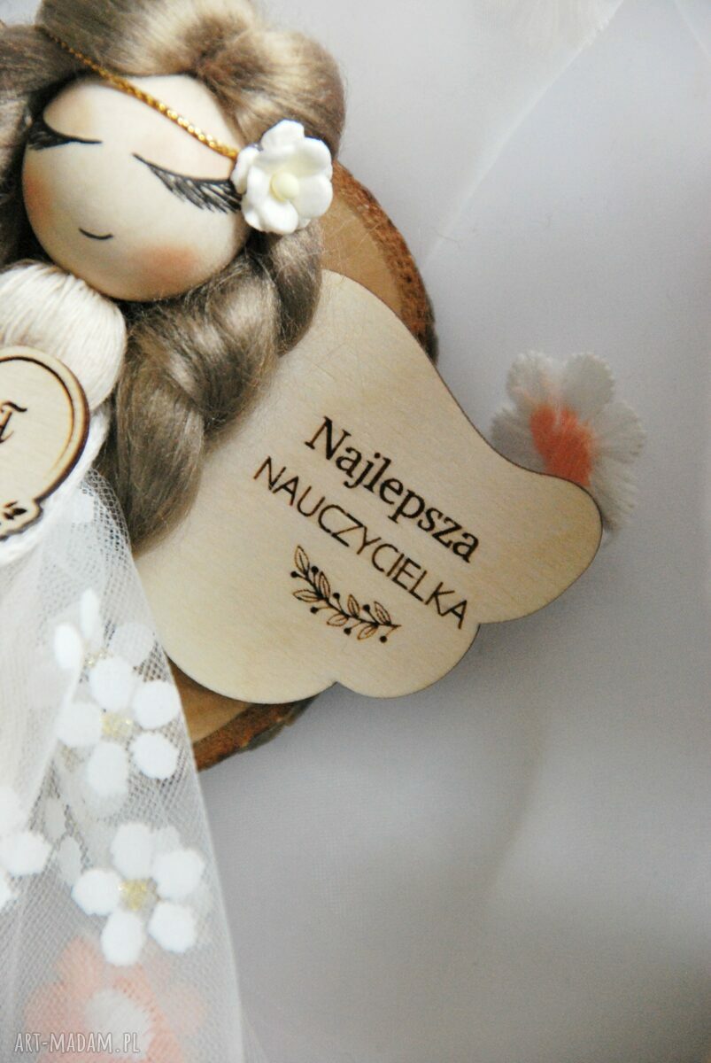 Aniołek dla nauczycielki - prezent na koniec roku szkolnego „Najlepsza Nauczycielka”
