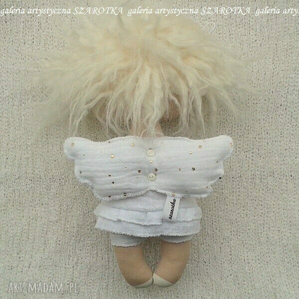 dekoracje: ANIOŁEK lalka dekoracja tekstylna, OOAK handmade