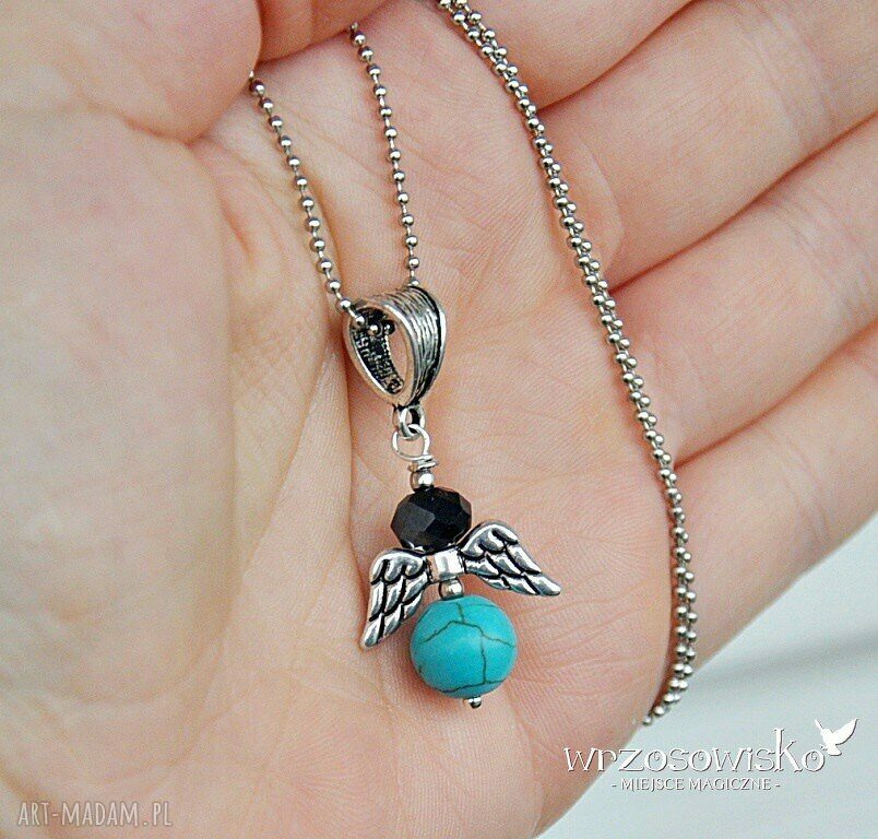 Łańcuszkowy Anioł Stróż HandMade