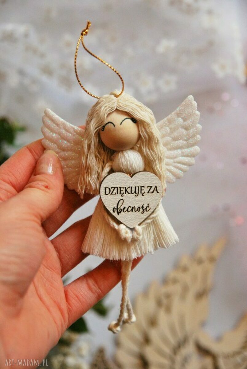 Aniołek - podziękowanie dla gości | Podziękowanie za przybycie