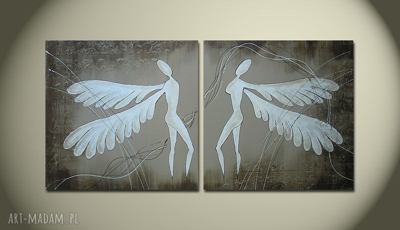 ANIOŁY SZCZĘŚCIA - A16 XXL 140x70cm obraz duży na płótnie