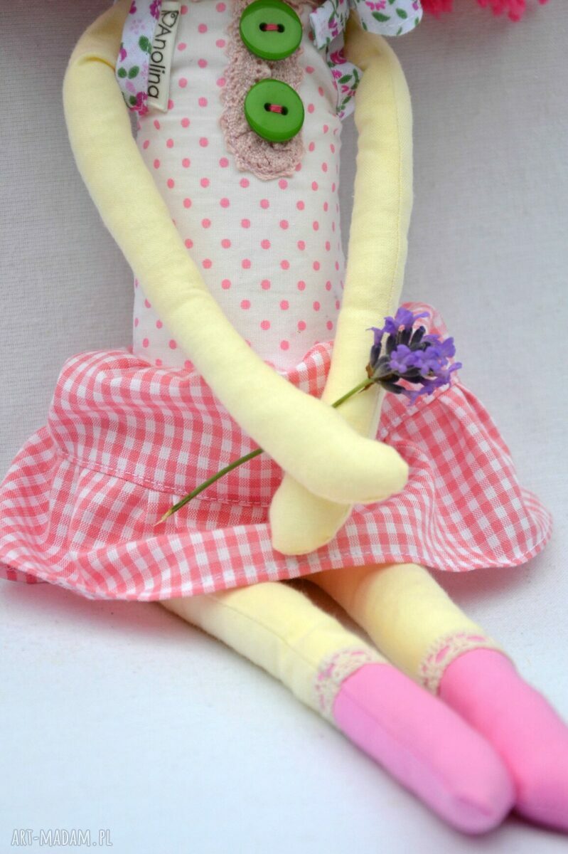 Anolinka - ręcznie wykonana lalka z duszą 45 cm dla dziewczynki