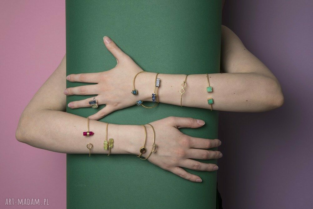 bransoletki: APATYT 925/18k Różowo pozł. bransoletka Hand Made