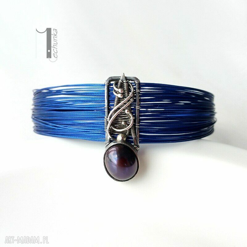 bransoletki: Arachne Odonata bransoleta z perłą ręcznie robione