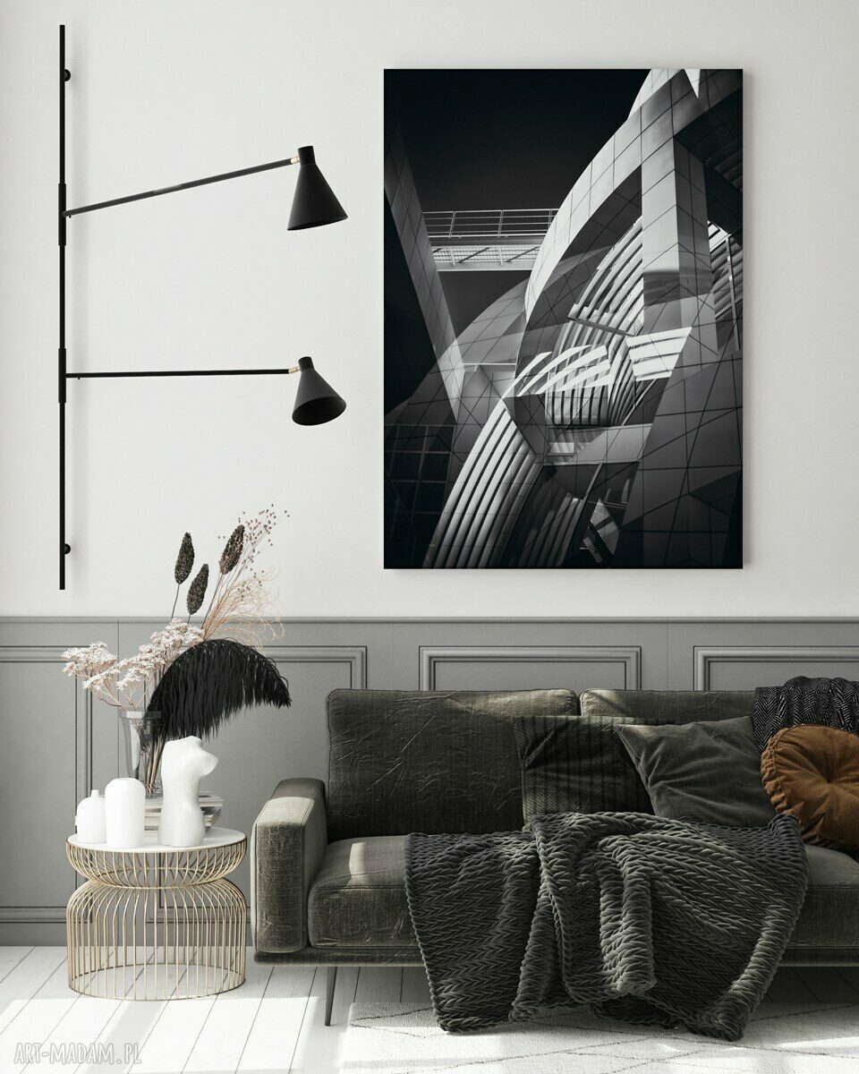Plakat Architecture 40x50 cm - czarna architektura Hogstudio
