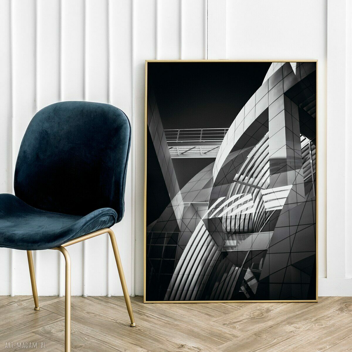 Plakat Architecture 40x50 cm - czarna architektura Hogstudio