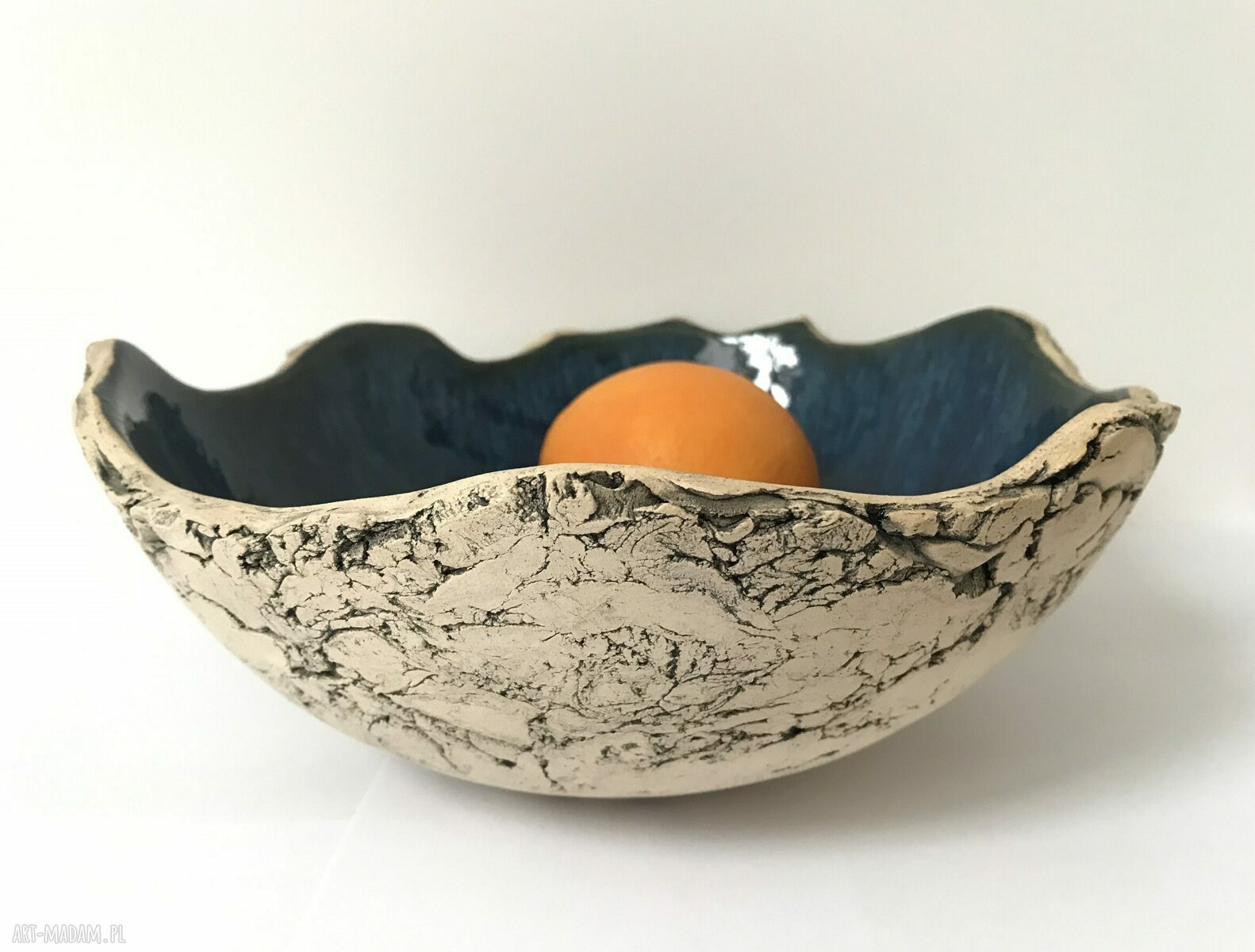 Artystyczna miska ceramiczna na owoce - zamówienie specjalne