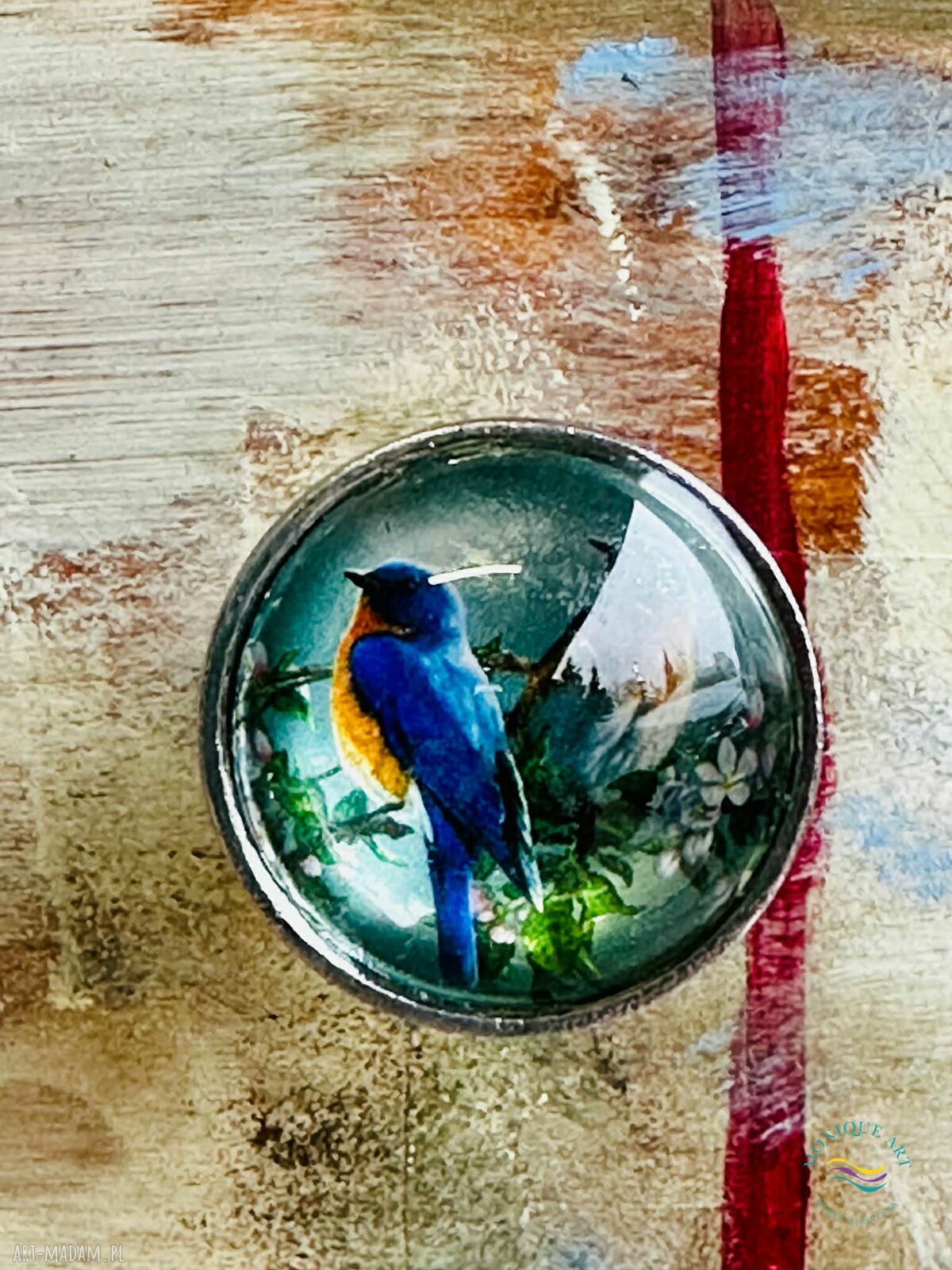 Artystyczna komoda z motywem gejszy - unikat handmade