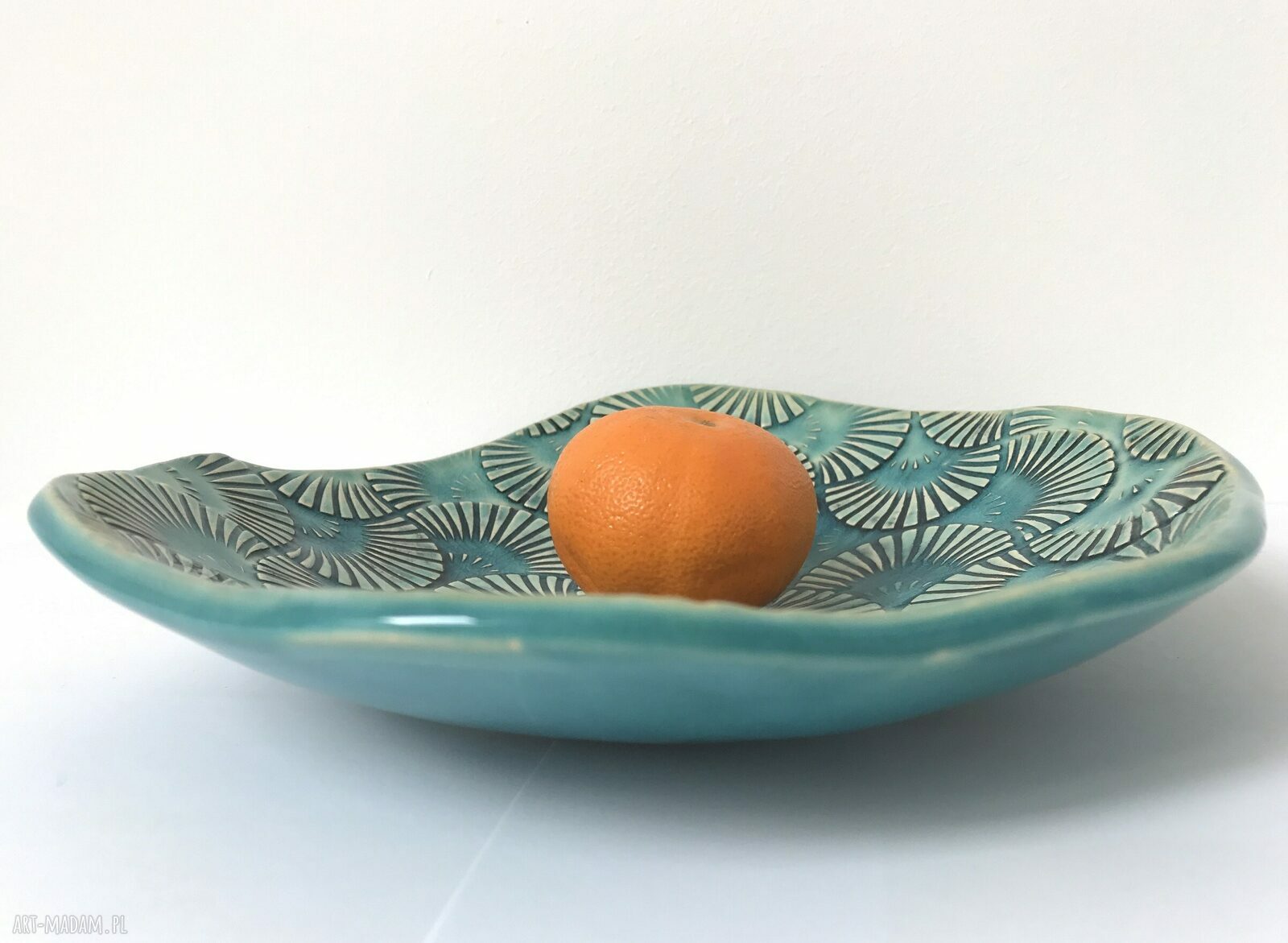 Artystyczna miska ceramiczna - dekoracja z efektem spękań