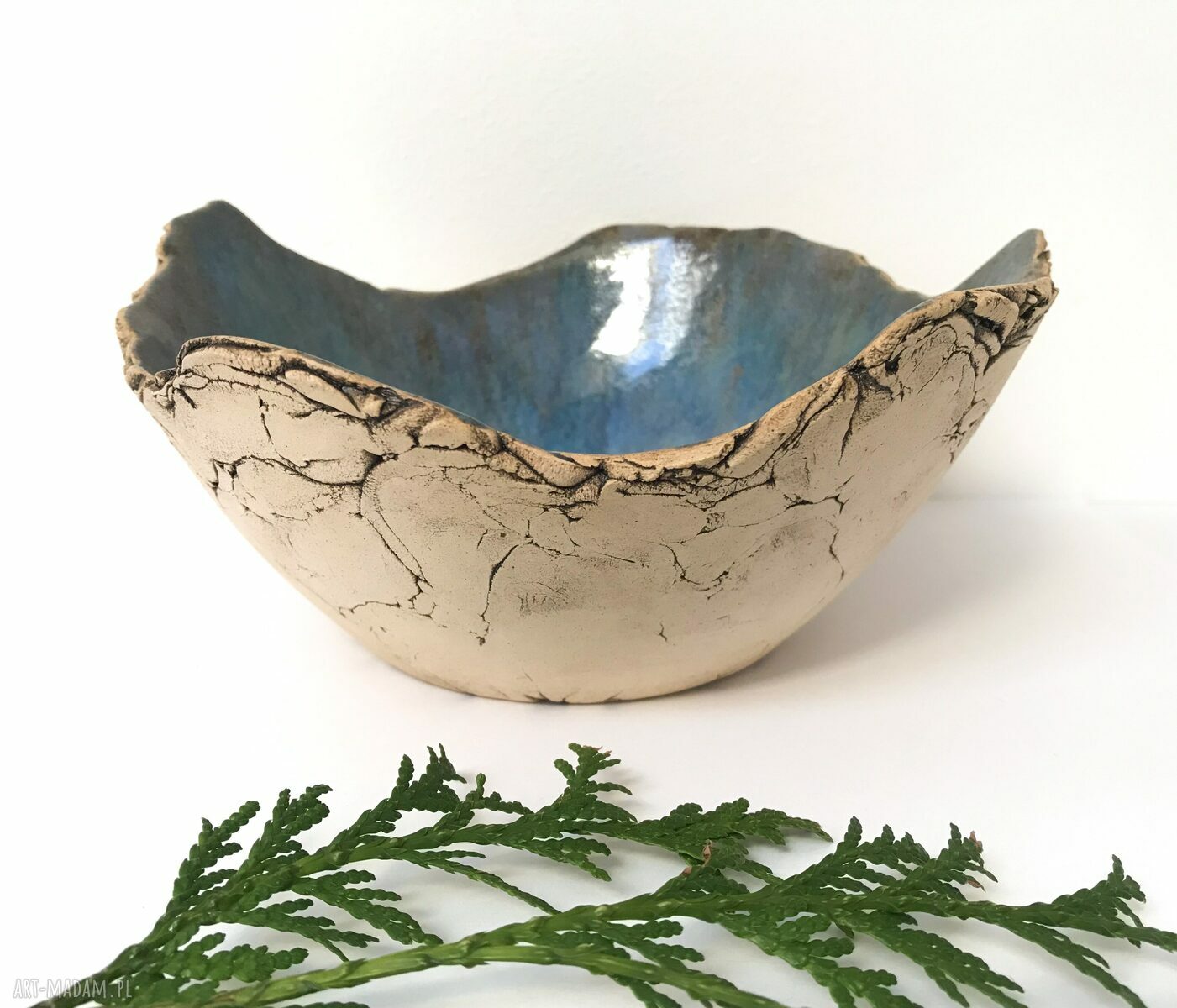 Artystyczna miska ceramiczna „Jak skała” - dekoracja na stół i do codziennego użytku