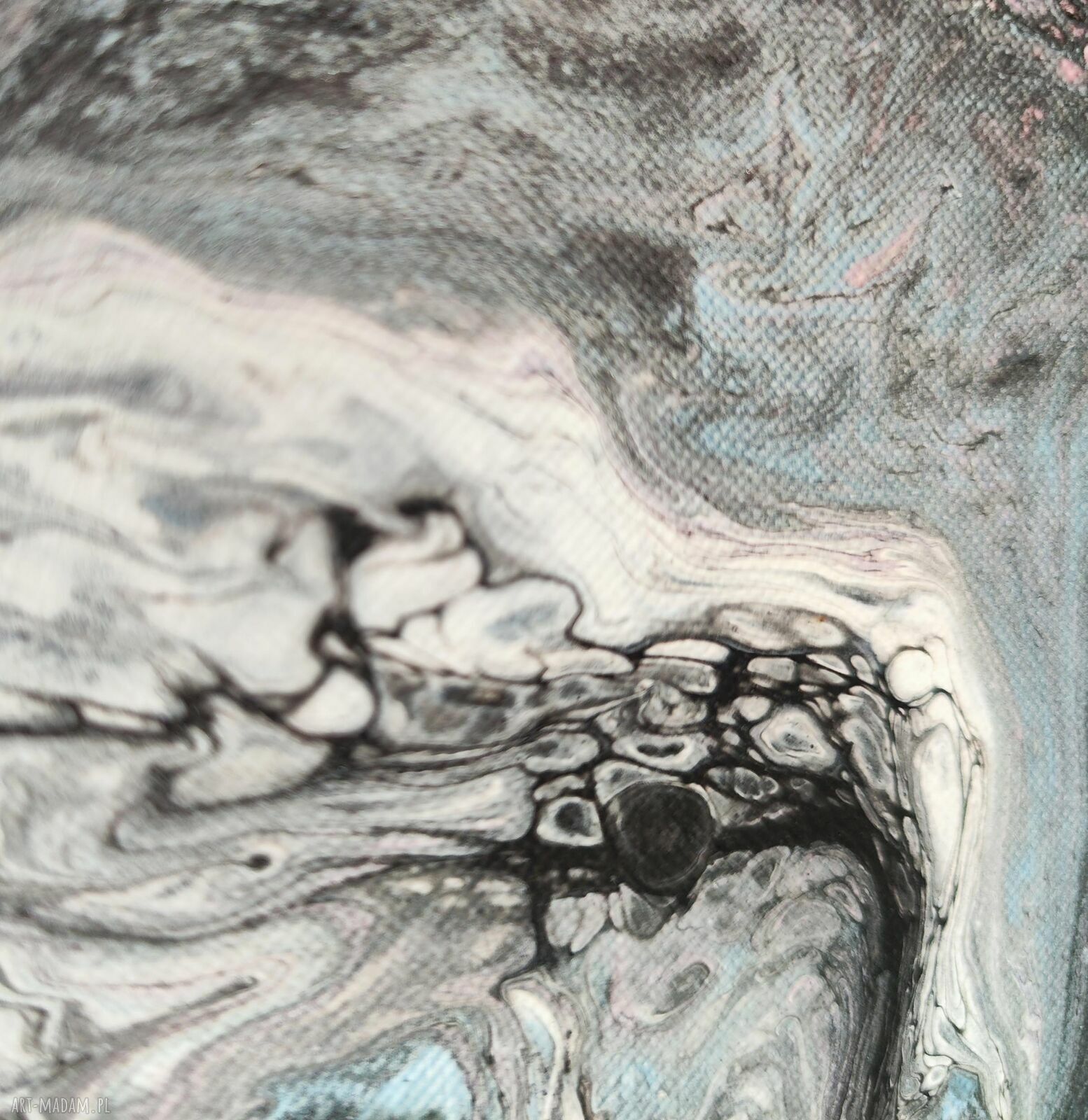 Artystyczny Akcent - magnes na lodówkę Acrylic Pouring