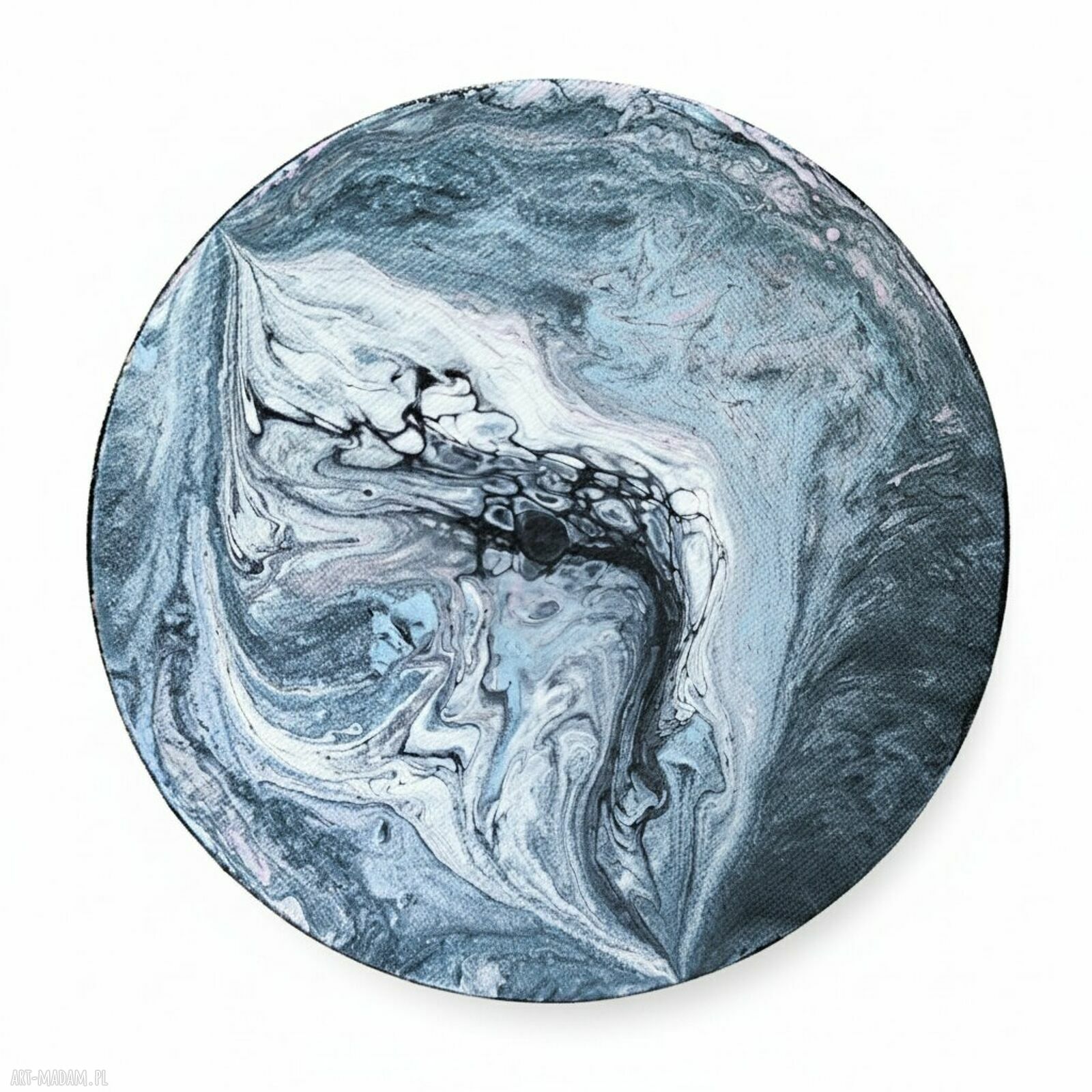 Artystyczny Akcent - magnes na lodówkę Acrylic Pouring