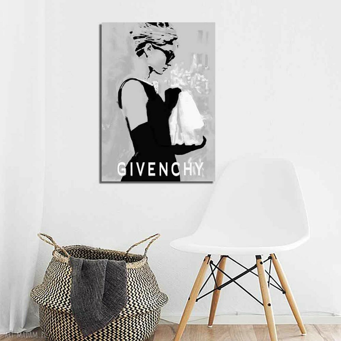 Audrey Hepburn - obraz na płótnie 50x70 cm Moda dla kobiet