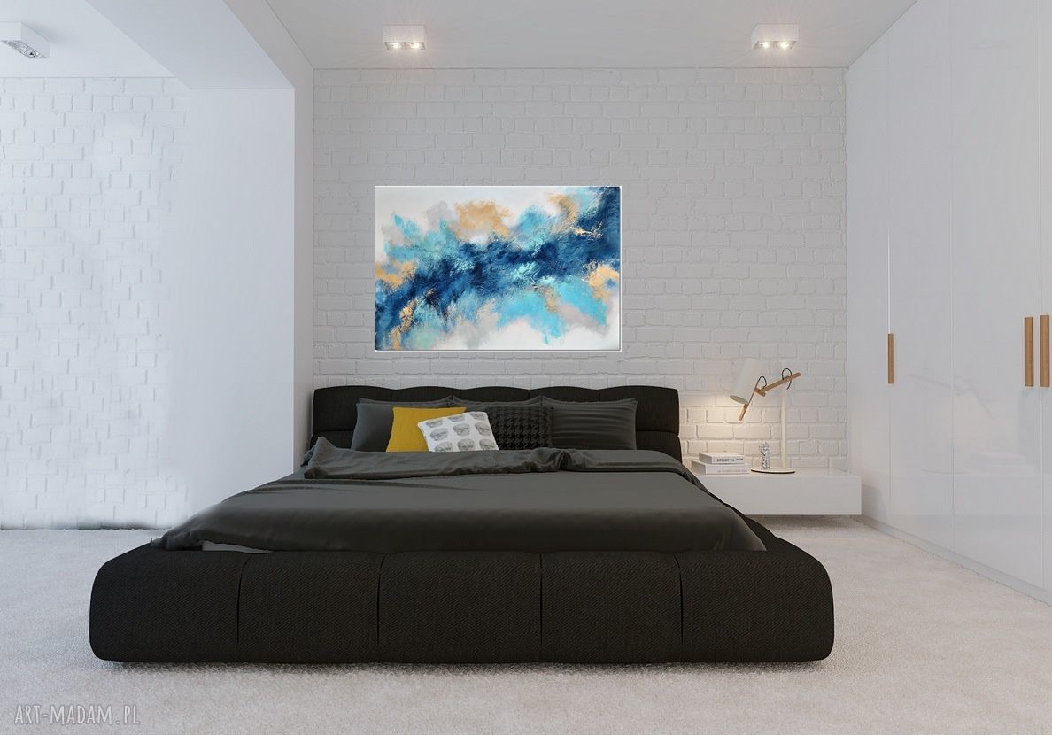 Aurora 4 - abstrakcyjny obraz akrylowy na płótnie 120x80 cm