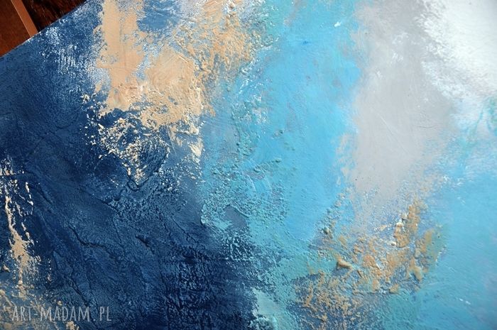 Aurora 4 - abstrakcyjny obraz akrylowy na płótnie 120x80 cm