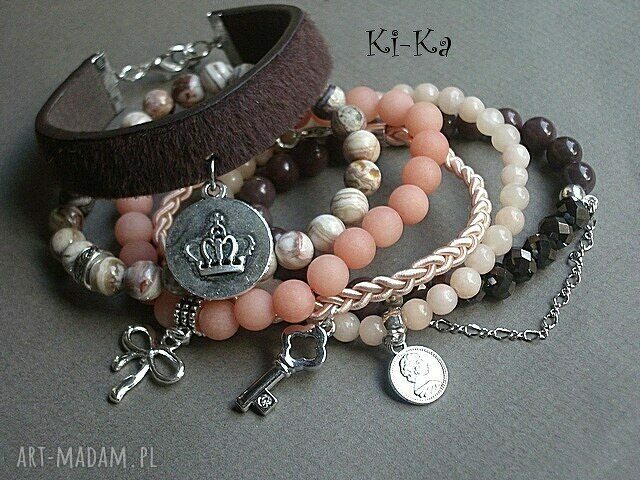 NUDE AND BROWN SET handmade