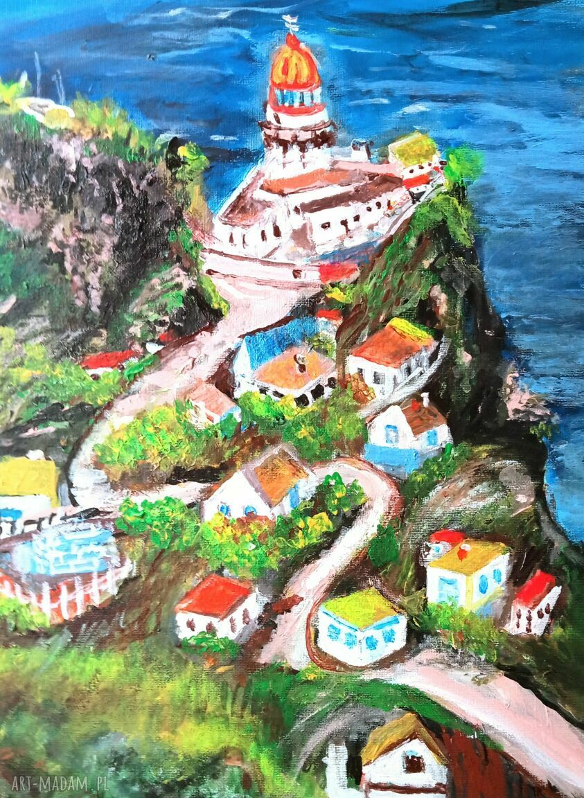 Azory - ręcznie malowany obraz akrylowy Portugalia (40 x 30 cm)