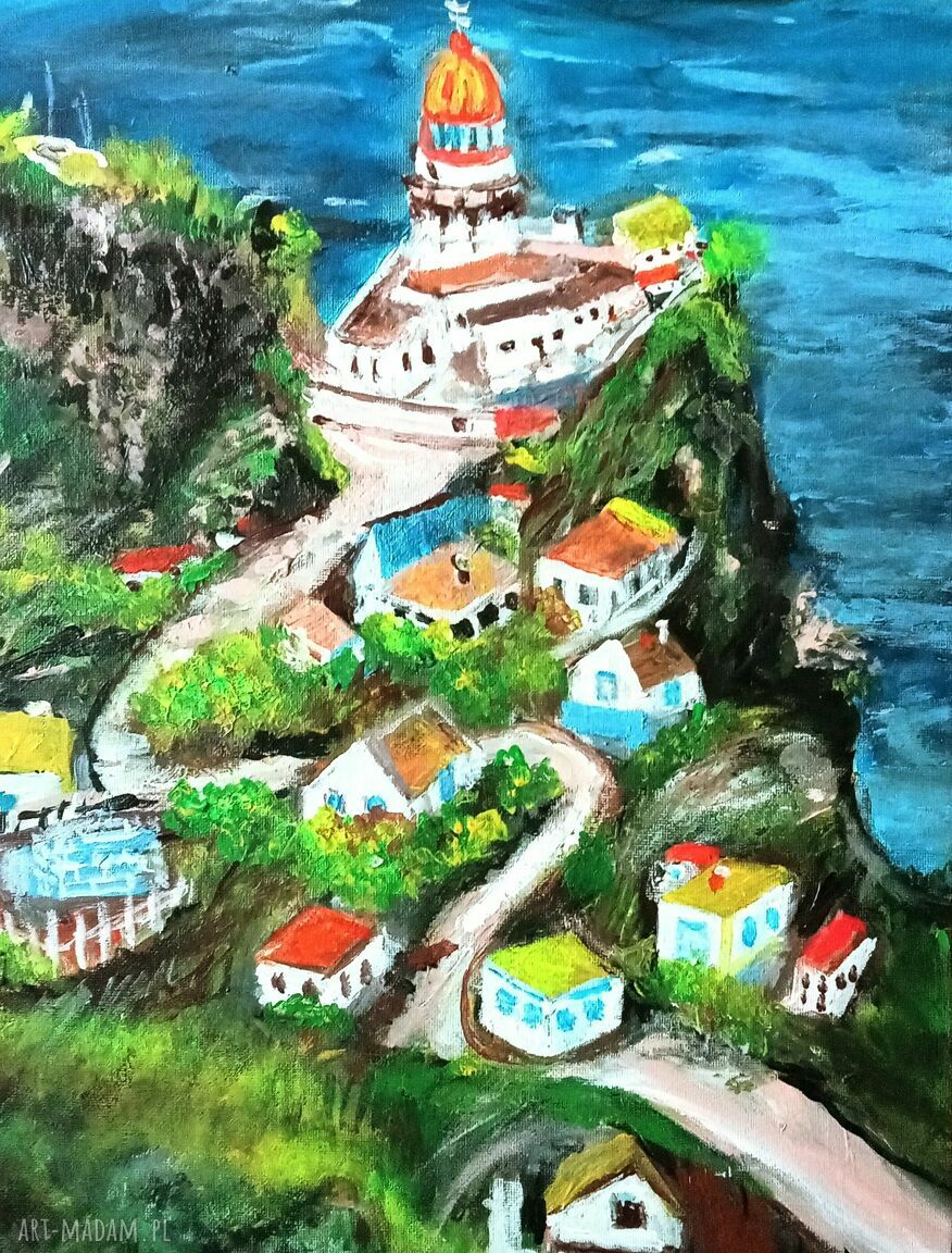 Azory - ręcznie malowany obraz akrylowy Portugalia (40 x 30 cm)