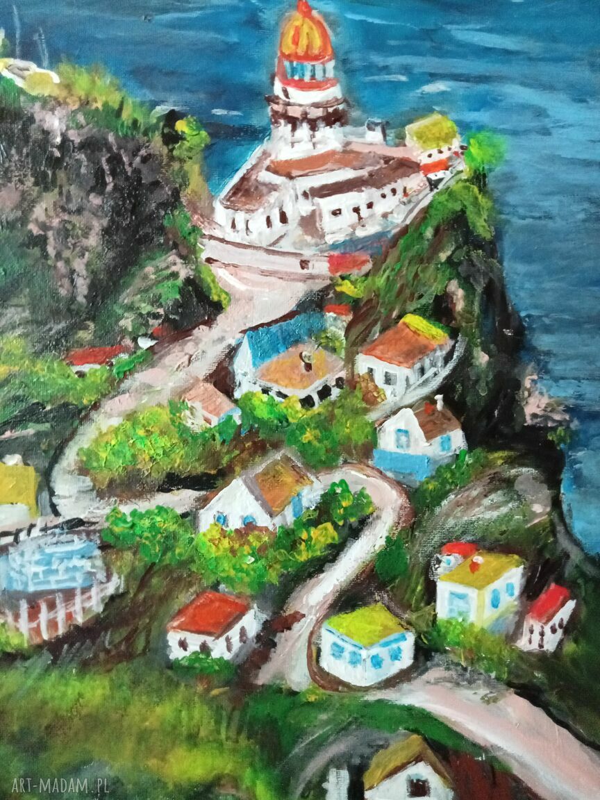 Azory - ręcznie malowany obraz akrylowy Portugalia (40 x 30 cm)