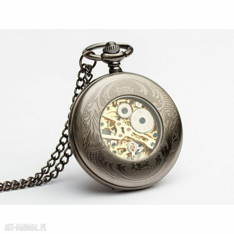 Ażur II Silver White Hand - damski naszyjnik handmade ze stali starego srebra