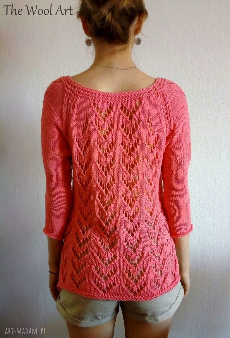The wool art • ażurowa bluzka niepowtarzalne bluzki