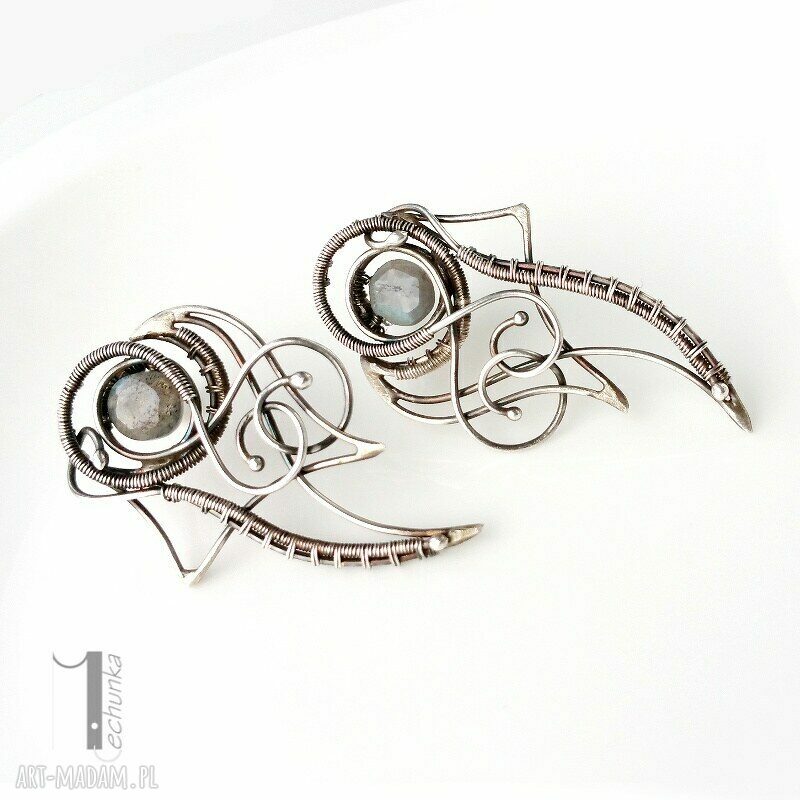 kolczyki: Dragonfly kolczyki z labradorytem Handmade